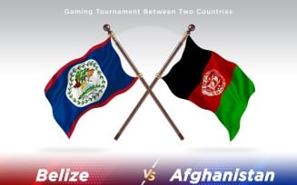 Belize versus Afghanistan Two Flags