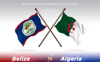 Belize versus Algeria Two Flags
