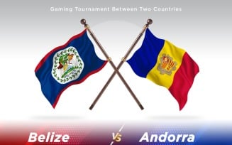 Belize versus Andorra Two Flags