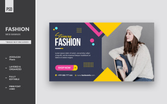 Fashion Web Landing Page Banner Templates