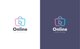 Online Shopping Logo Design Concept