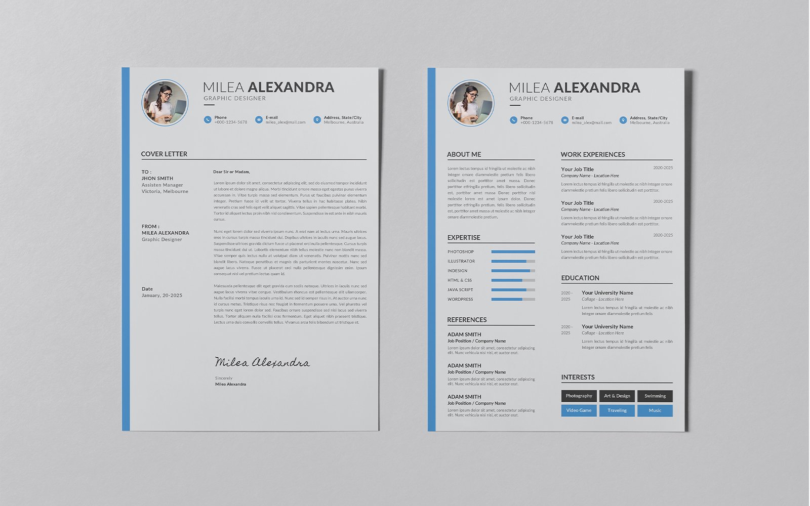 Kit Graphique #201024 Resume Business Divers Modles Web - Logo template Preview