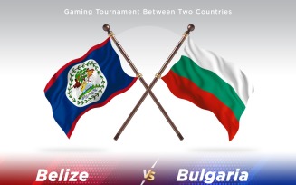 Belize versus Bulgaria Two Flags