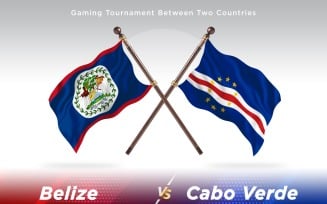 Belize versus Cabo Verde Two Flags