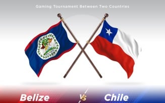 Belize versus Chile Two Flags