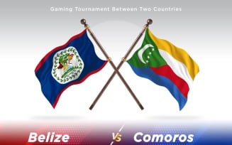 Belize versus Comoros Two Flags
