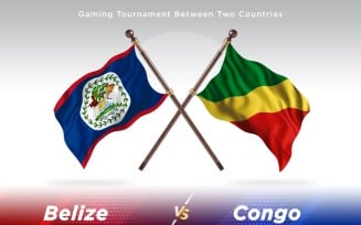 Belize versus Congo Two Flags