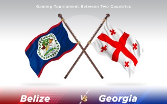 Belize versus Georgia Two Flags