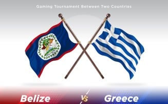 Belize versus Greece Two Flags