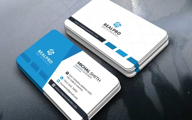 Corporate Business Card Real pro Corporate Identity