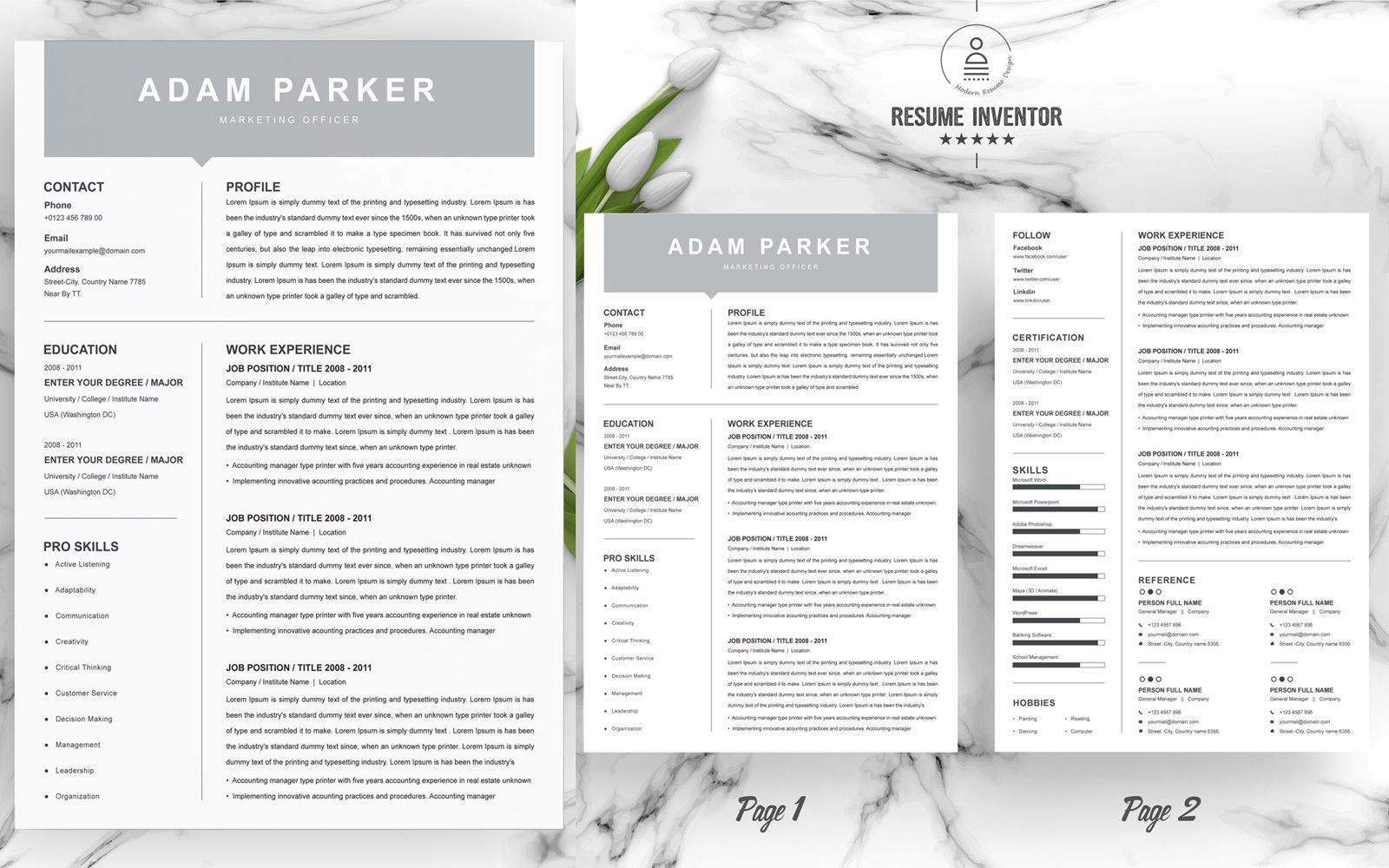 Kit Graphique #201125 Clean Cv Divers Modles Web - Logo template Preview