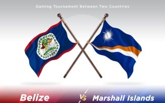 Belize versus marshal islands Two Flags