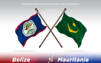 Belize versus mauritania Two Flags