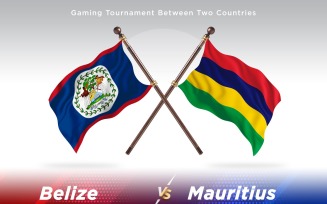 Belize versus Mauritius Two Flags