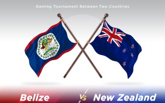 Belize versus new Zealand Two Flags