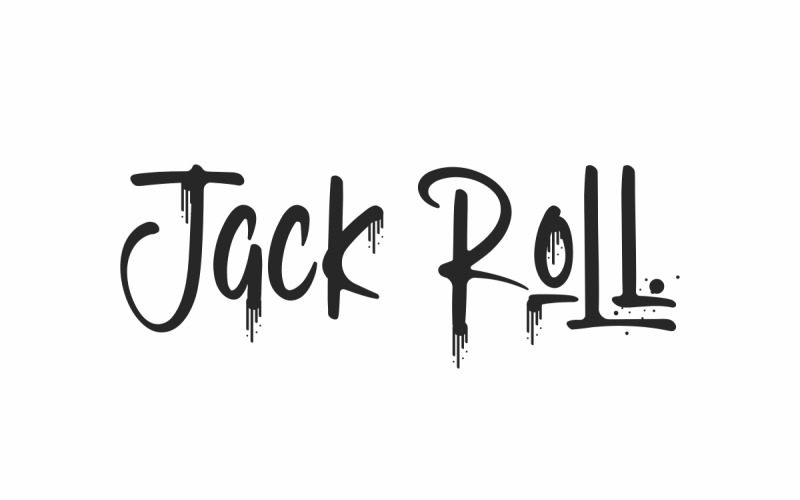 Jack Roll Display Graffiti Font