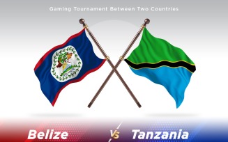 Belize versus Tanzania Two Flags