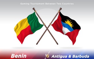 Benin versus Antigua and Barbuda Two Flags