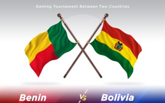 Benin versus Bolivia Two Flags
