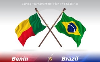 Benin versus brazil Two Flags