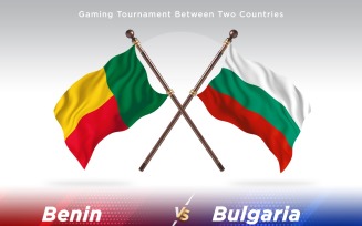 Benin versus Bulgaria Two Flags