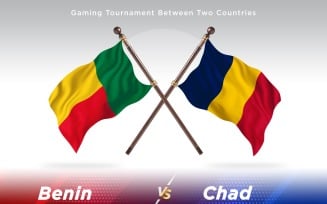 Benin versus chad Two Flags