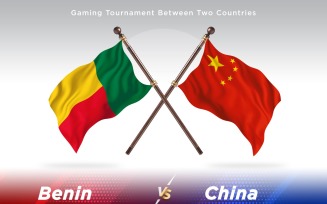 Benin versus china Two Flags