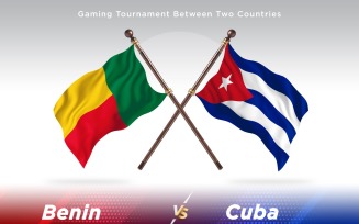 Benin versus Cuba Two Flags