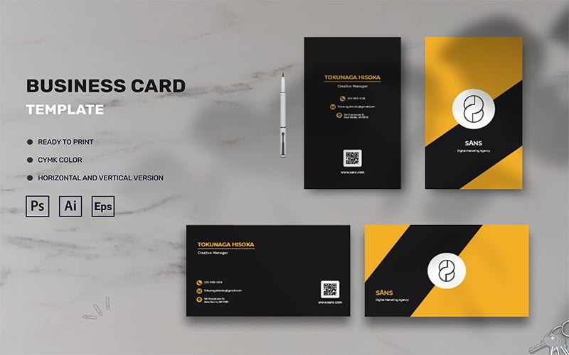 Template #201385 Card Stationery Webdesign Template - Logo template Preview