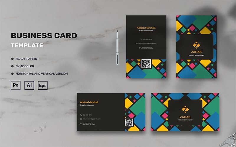 Adrian Marshall - Business Card Corporate Identity