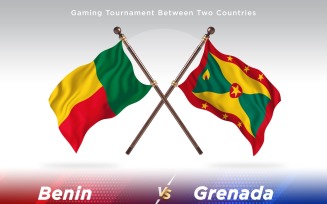 Benin versus Grenada Two Flags