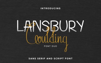 Lansbury Goulding Font Duo