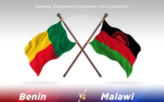 Benin versus Malawi Two Flags