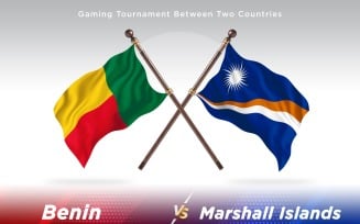 Benin versus marshal islands Two Flags