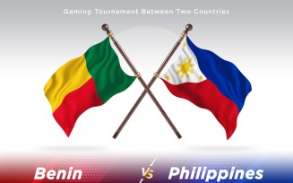 Benin versus Philippines Two Flags