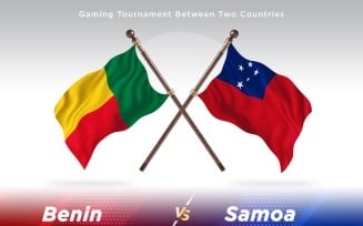 Benin versus Samoa Two Flags