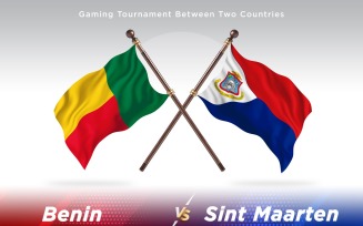 Benin versus Sint marten Two Flags