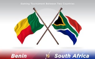 Benin versus south Africa Two Flags