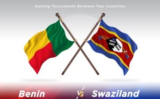 Benin versus Swaziland Two Flags