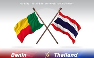Benin versus Thailand Two Flags