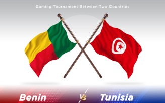 Benin versus Tunisia Two Flags