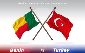 Benin versus turkey Two Flags