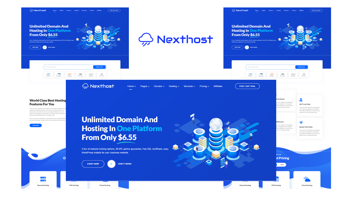 Nexthost - Web Hosting and Domain HTML5 Template