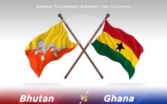 Bhutan versus Ghana Two Flags