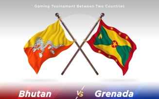 Bhutan versus grenada Two Flags