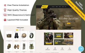 Military - OpenCart Responsive Theme for weapons store