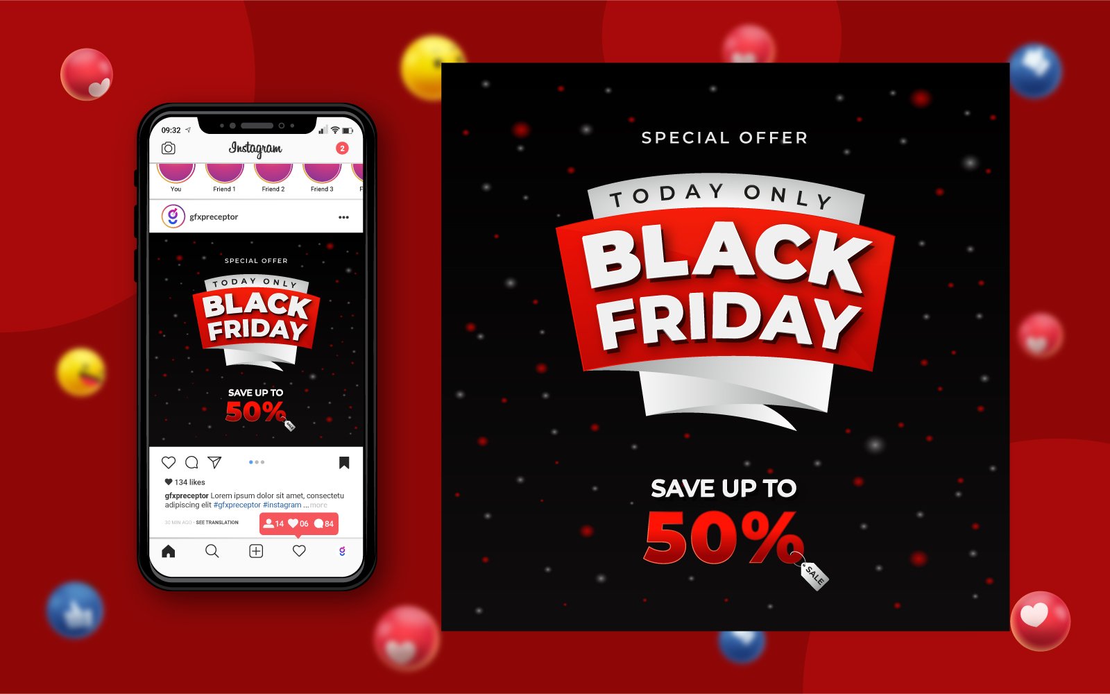 Template #201786 Black Friday Webdesign Template - Logo template Preview