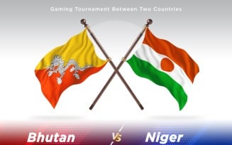 Bhutan versus Niger Two Flags