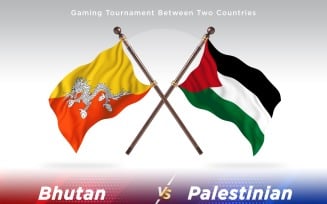 Bhutan versus Palestinian Two Flags