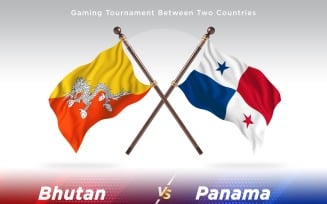 Bhutan versus panama Two Flags